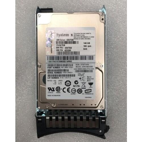 IBM 43W7538 42C0269 146gb 10k SAS 2.5" SFF HDD 43W7536 43W7539 Hard drive HDD