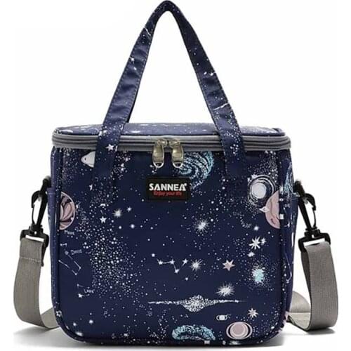 Insulated Lunch Bag for Women Large Capacity Thermal Picnic Box with Shoulder Strap Water Resistant Zipper Meal Prep Cooler Pack