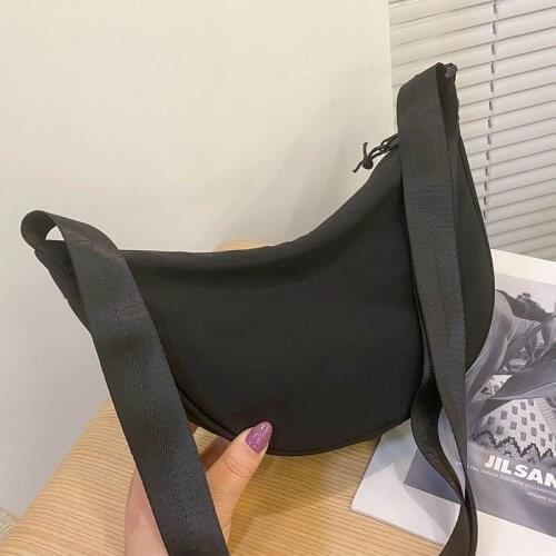 Classic Women Shoulder Pouch 2021 Nylon Solid Color Crossbody Bag High-Capacity Travel Handbag Fashion Female Bag Hand Tote