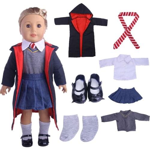 Doll 8 Types of Professional Clothes Doctors, Magicians,Chefs For 18 Inch American&43Cm Baby New Born Doll Our Generation , Gift