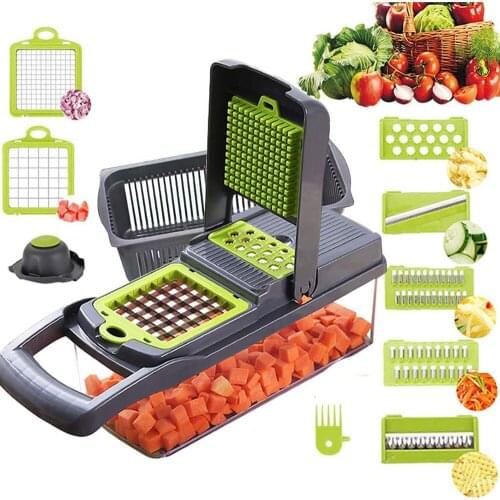 Multi Vegetable Cutter Grater for Fruit Vegetables Slicers Shredders Slicer Peeler Potato Carrot Ham Diced Gadgets Cutting Tools
