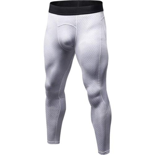 YISHIDA Mens Bodyboulding tights Mens Compression Pants running tights male Sports tight trousers pantis anti fatiga gym tights