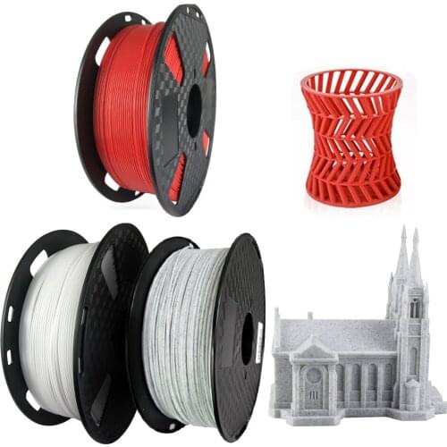 Red 3d printer filament 1.75mm PLA Marble 1KG/1000G White Marbling Stone Wire Material 3d printing