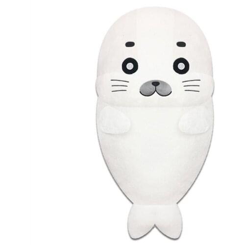 New Cute Anime Shonen Ashibe GO GO Goma-chan Baby White Seal Big Plush Stuffed Toy Doll 34cm Kids Children Gifts