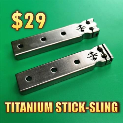 TITANIUM STICK-SLING MULTIFUNCTIONAL NO-TIE SLINGSHOT