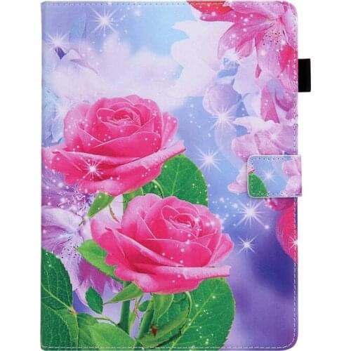 Suitable for IPAD PRO 11/IPAD AIR4 10.9 Protective Cover Flip Cover with Card Slot Bracket Leather Protective Shell Rose