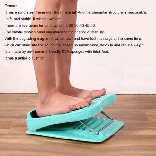 Portable Folding Fitness Pedal Muscle Leg Stretch Board Home Stand-up Slimming Yoga Sports Massage Stretcher Fitness Tool