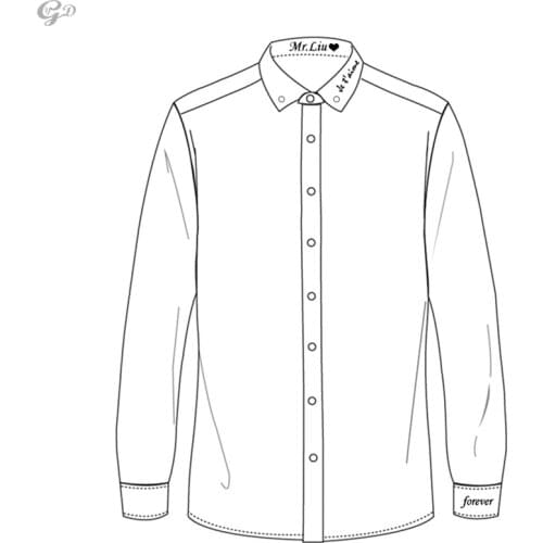 Custom Shirt Name Embroidery Logo Boyfriend Holiday Valentines Day Wedding Return Favors Guests Groomsmen Bestman Gifts