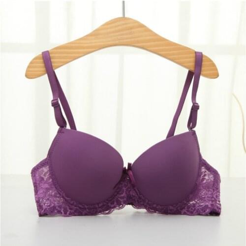Sexy Push Up Bras For Women Lace Super Push Up Bra Lace Gather Underwear Women Push Up Bra A Cup Brand Women Underwear Bras