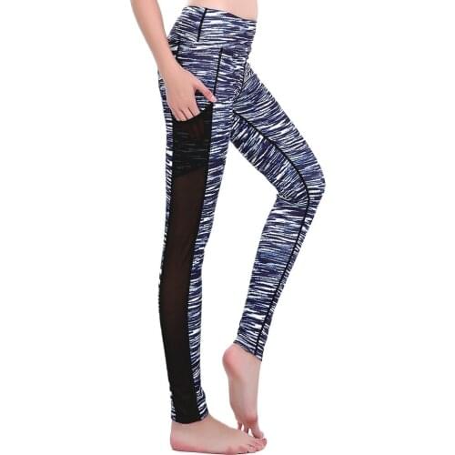 Blue Black Dot Slime Womens Sports Yoga Pants New Plus Size Elastic Fitness Workout Sports Leggings For Girls 3 Patterns