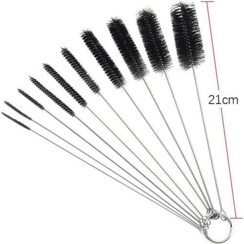 10 Pcs/Set Metal Cleaning Brush For Weed Pipe Clean Glass Hookah Smoking Cachimba Pipas Fumar Feeding Bottle Brush