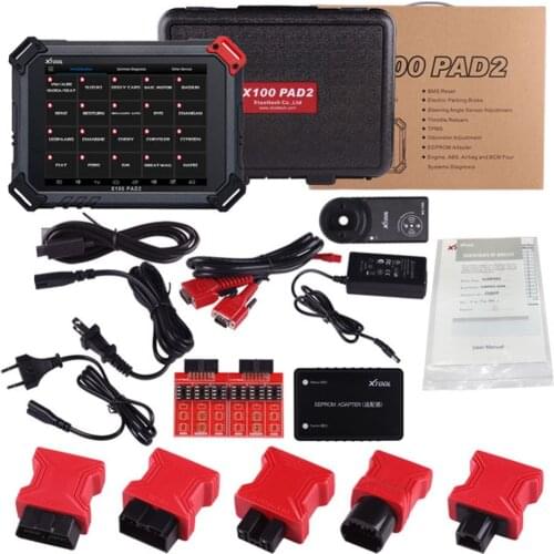 100% Original XTOOL X100 Pad2 Pro Auto Key Programmer With KC100 For VW 4th 5th Pro PAD 2 OBD2 Odometer