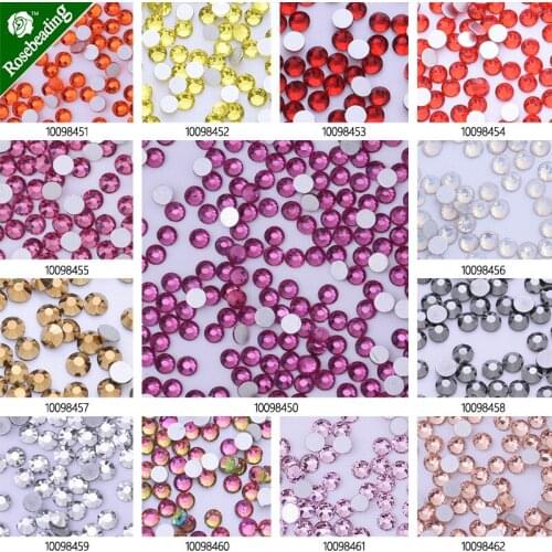 1440pcs SS3 1.4mm Crystal Non HotFix FlatBack Nail Art Decorations Flatback Rhinestones,jewelry findings