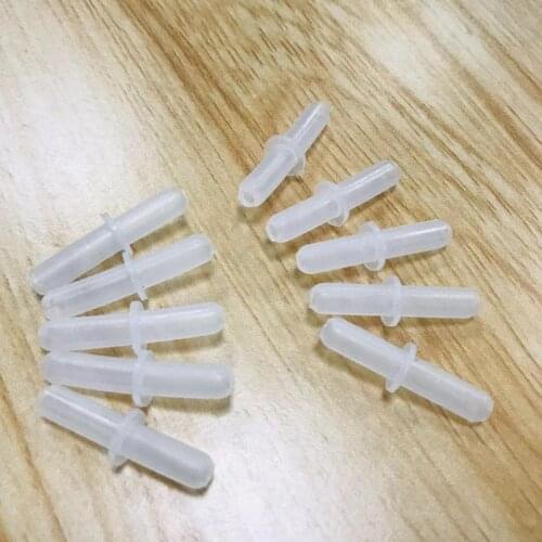 10pcs/lot 4mm Fish Tank Air Pump Straight Connector Control Valve Air Pipe Tube Plastic Aquarium Connector aquario Accessories