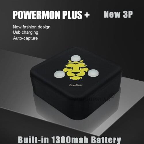 Powermon Plus + Bracelet Game Toys 3P Auto Catch Bluetooth Bracelet Wristband For GO Plus with 1300mah Rechargeable Battery