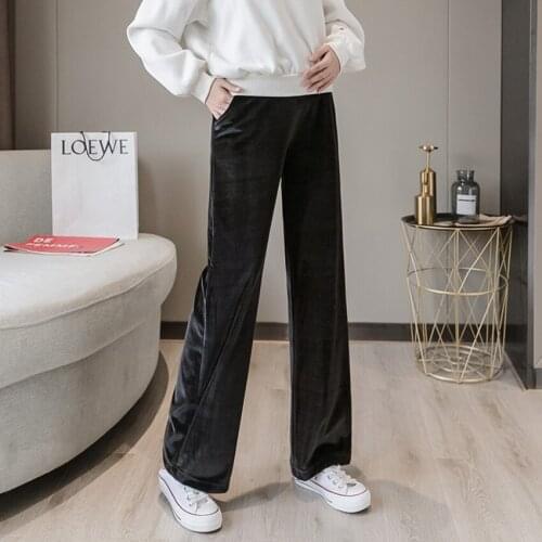 Pregnant women pants fashion spring and autumn trousers wide-leg pants loose thin section autumn and winter stomach lift pants