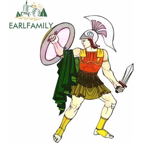 EARLFAMILY 13cm x 13cm for Achilles Greek Soldier Windows Decal Waterproof Personality Car Stickers VAN Anime Laptop Decoration