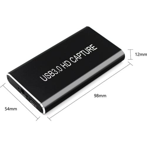 HDMI to HDMI Type c USB 3.0 Video Capture Card Game Streaming Live Stream Broadcast with Type C to USB 3.0 Cable