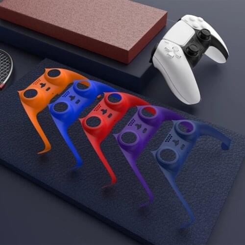 Game Controller Handle Front Middle Housing Shell for Sony- PS5 Gamepad Decorative Strip Skin Case Cover Faceplate