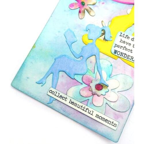 Julyarts Girl Reading New Cutting Dies Natale For DIY Scrapbooking Card Decorative Embossing Die Mold 2021 New Handcraft Die