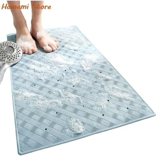 Bathroom Door Mat Washable Non-slip Kitchen Floor Mat Bedroom Living Room Bedside Area Rugs Waterproof Carpet