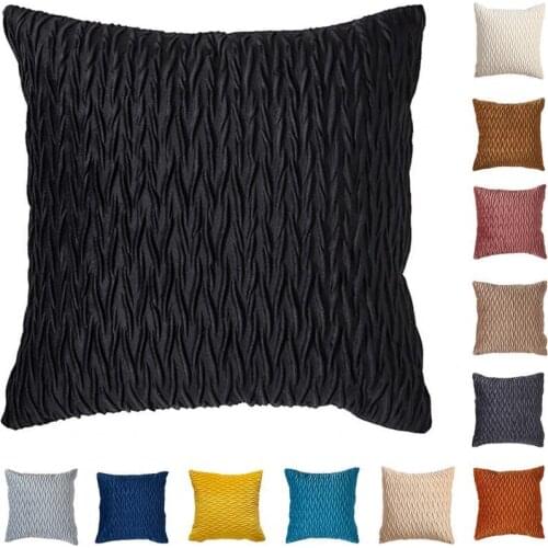 Pillowcase Skin-friendly Wear Resistant Flannel Coffee Shop Chair Throw Pillow Slip Home Decor
