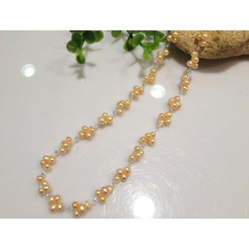 Free Shipping Small Pearl Necklace Fresh Water Pearl Necklace Unique Design Bridesmaids Jewelry Gifts Nearround Choker Necklace