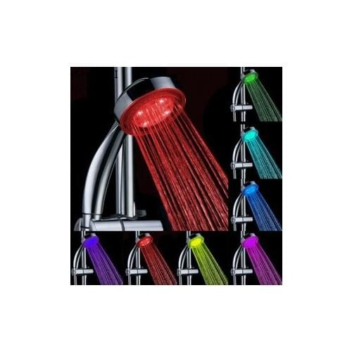 New hardware accessories led colorful color showers Self-discoloring LED nozzle hotel hotel cool LED shower head Free shipping