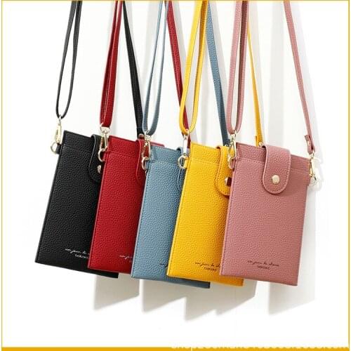The New Korean Version of The 2020 Womens Mobile Phone Bag Thin Silk Screen Fashion Cross-body Bag Link Small Shoulder Bag