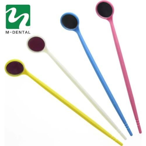 10pcs Disposable Mouth Exam Reflector Mirrors Plastic Anti-fog Lens Dental Tooth Whitening Instrument Oral Hygiene Care Tool