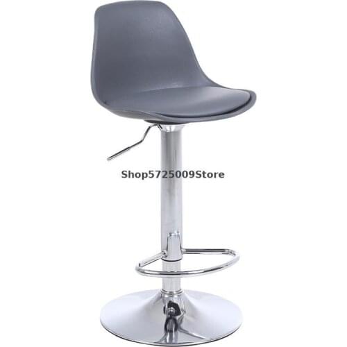Plastic Bar Chair Lift Chair Modern Simple High Stool Back Home Bar Stool Front Desk Cashier Bar Chair