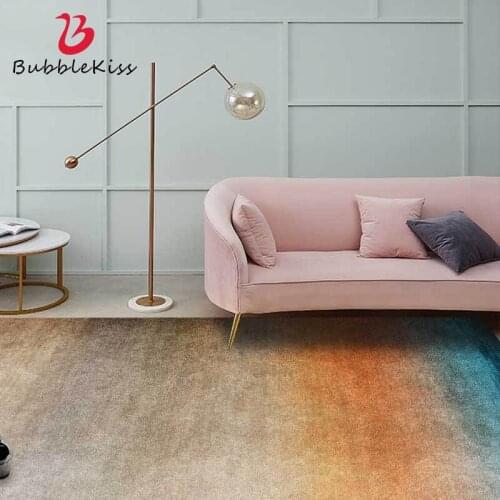 Bubble Kiss Abstract Rainbow Pattern Carpets for Bedroom Home Non-Slip Gradient Living Room Decor Rug Balcony Delicate Floor Mat