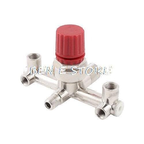 1/2" 1/4" Male 1/4" 1/8" Female BSP Thread Pressure Regulating Valve Fitting for Air Compressor