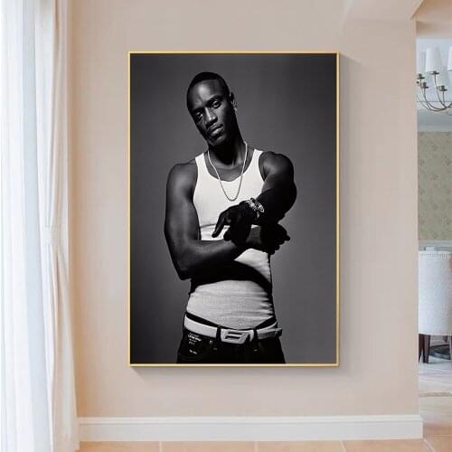 SP009 Silk Cloth Wall Poster Akon Music Star 03 Art Home Decoration Gift