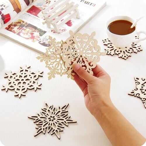 Handmade Concrete Coaster Mold Silicone Snowflake Shape Drink Tea Coffee Tray Mould