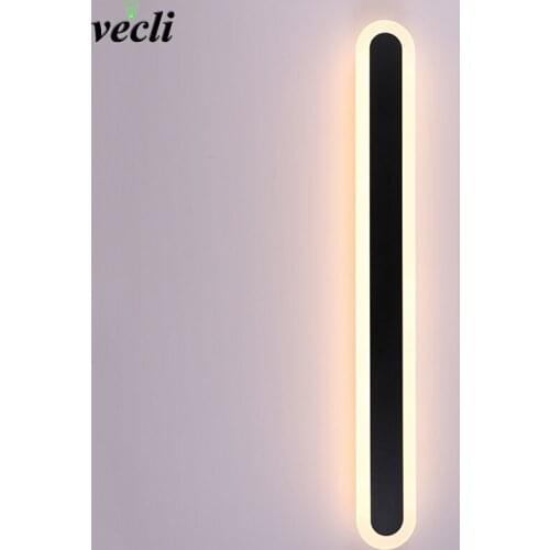 Nordic simple long bedroom bedside Wall Lamp modern led background wall TV wall living room stairway wall light