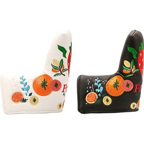 Waterproof PU Leather Golf Blade Putter Head Cover Funny Club Headcover Protector Replacement Cover Accessories