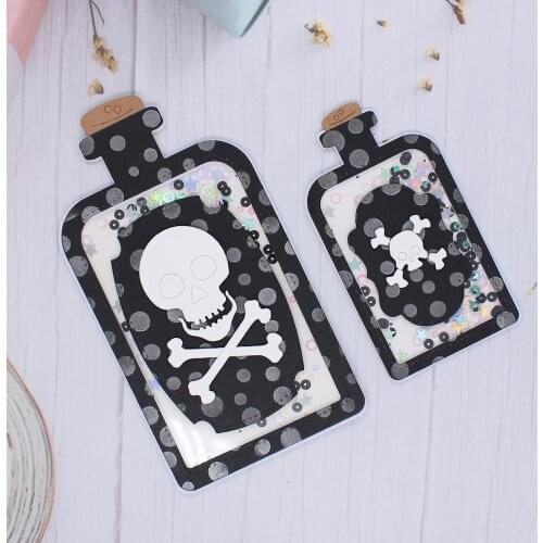ZFPARTY Halloween Poison Shaker Bottles Metal Cutting Dies Scrapbook Paper Craft Decoration dies scrapbooking