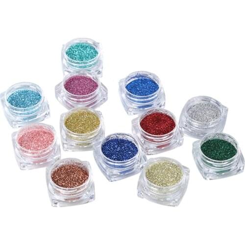 12 Pcs/set DIY Crystal Epoxy Filler Slime Dye Powder Pearl Pigments Colorants for Soap Candle Resin Jewelry Making R58E