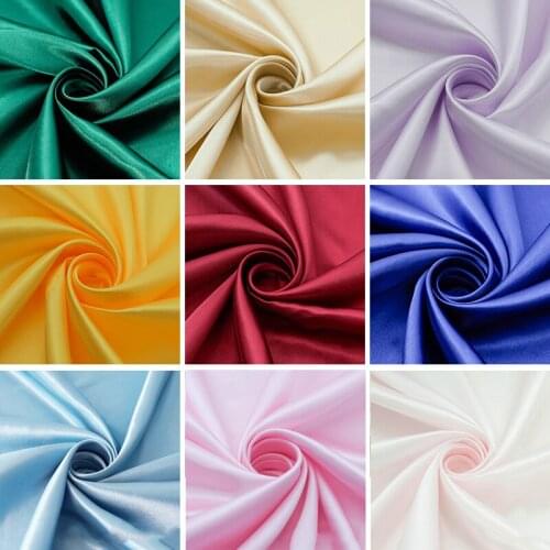 24 Colors Gift Box Brocade Cloth Satin Fabric Milk Silk 100cm*150cm Dress Other Fabric Warp 100% Rayon Woven Hot Air Through
