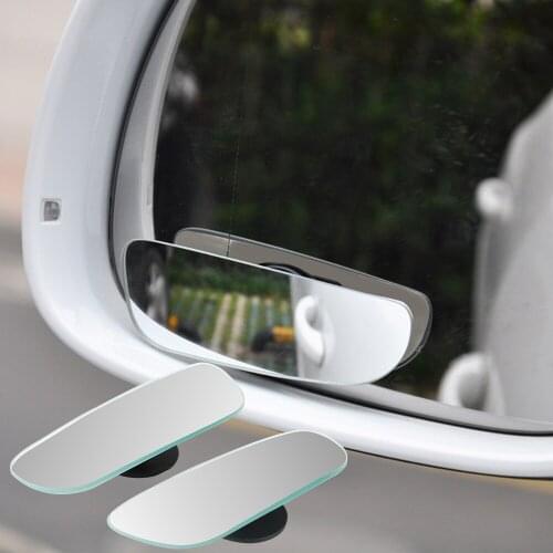 360 Degree Wide Angle Convex Blind Spot Mirror Parking Car Mirror Adjustable Auto Rearview Auxiliary Mirror Car Accessories