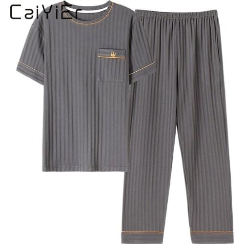 Мужские хлопковые пижамы Caiyier China At AliExpress