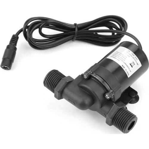 DC 12V Mini Brushless Water Pump High Pressure 900L/H Large Flow -40-100 Celsius For Solar Water Heater Boost Submersible Pump