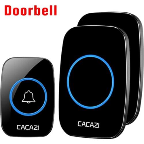 Home Wireless Doorbell Smart Calling Bell Waterproof 300M Remote Battery Button 60 Chimes 5 Volume Intelligent Door Bell Chime