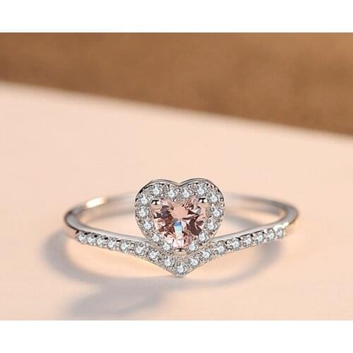 DOTEFFIL Big Heart Topaz Gemstone Rings for Women Engagement Wedding Fine Jewelry Aneis De Prata Bijoux Femme Love Gift