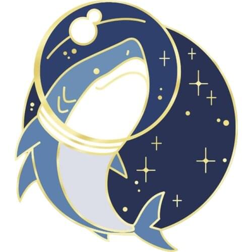 Shark Enamel Pin