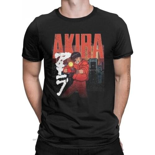 Akira Kaneda Tetsuo Graphic T Shirts For Men Cotton Vintage Tshirt Harajuku Tees Short Sleeve Tops Summer