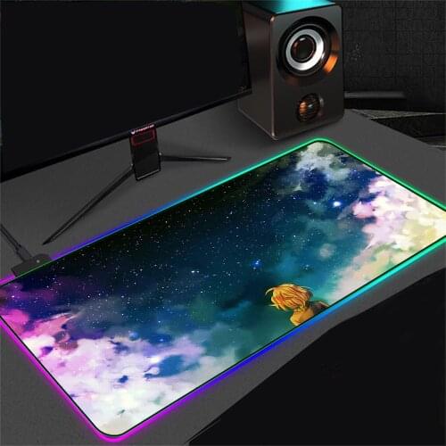 Mairuige RGB Gaming Mouse Pad Large Size Colorful Luminous PC Computer Desktop 14-color LED Lamp Table Pad Gaming Keyboard Pad
