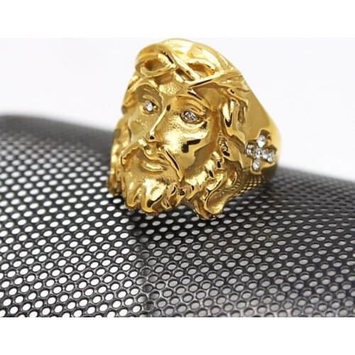 JHNBY Gold Rings For Men