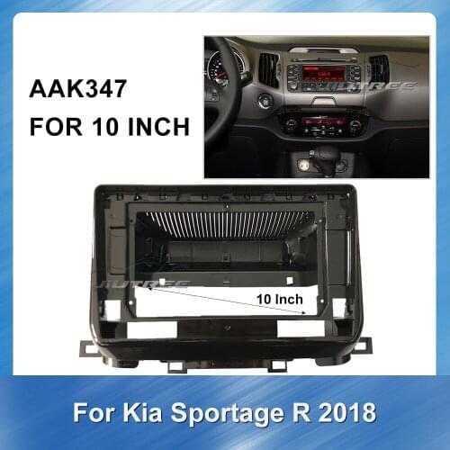 10 Inch Car Fascia Radio Panel Installation Frame Kit Audio Frame for KIA sportage R 2018 Car Fascia Frame Mount Kit Trim Panel